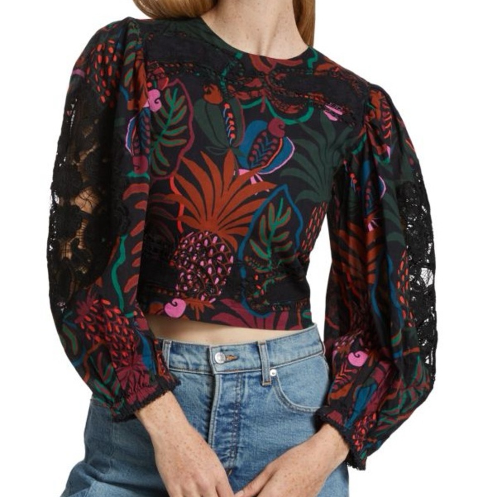 Farm Rio Frutis Dream Puff Sleeve Blouse